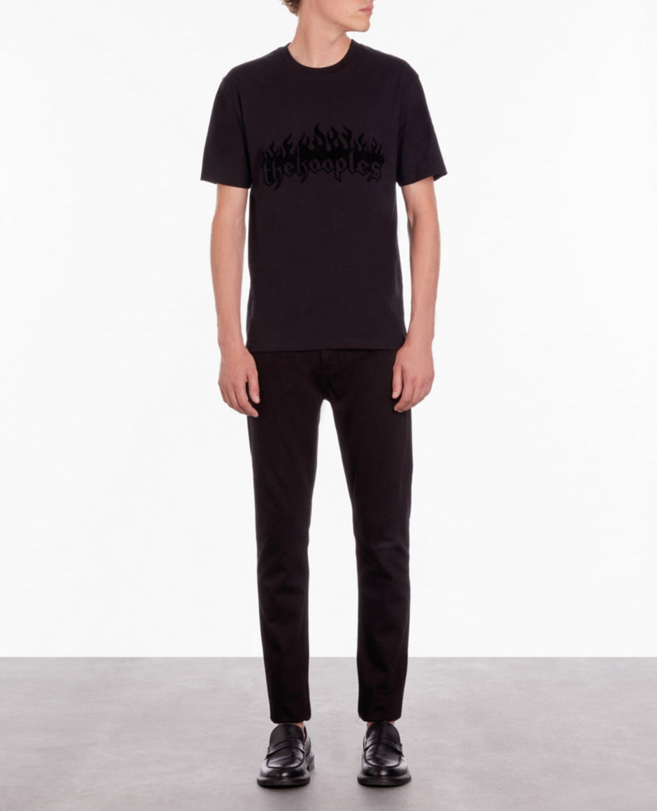 The Kooples - T-Shirt Manches Courtes Avec Print The Kooples Flammes - Homme