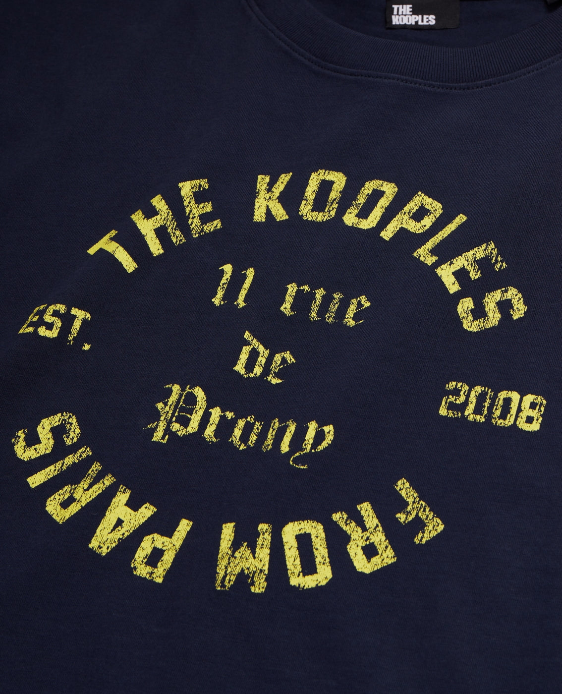 The Kooples - T-Shirt Manches Courtes Avec Print Blason Devant - Homme