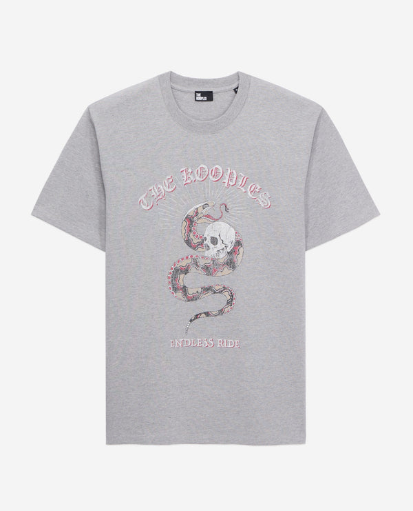 The Kooples - T-Shirt Manches Courtes Avec Print Snake