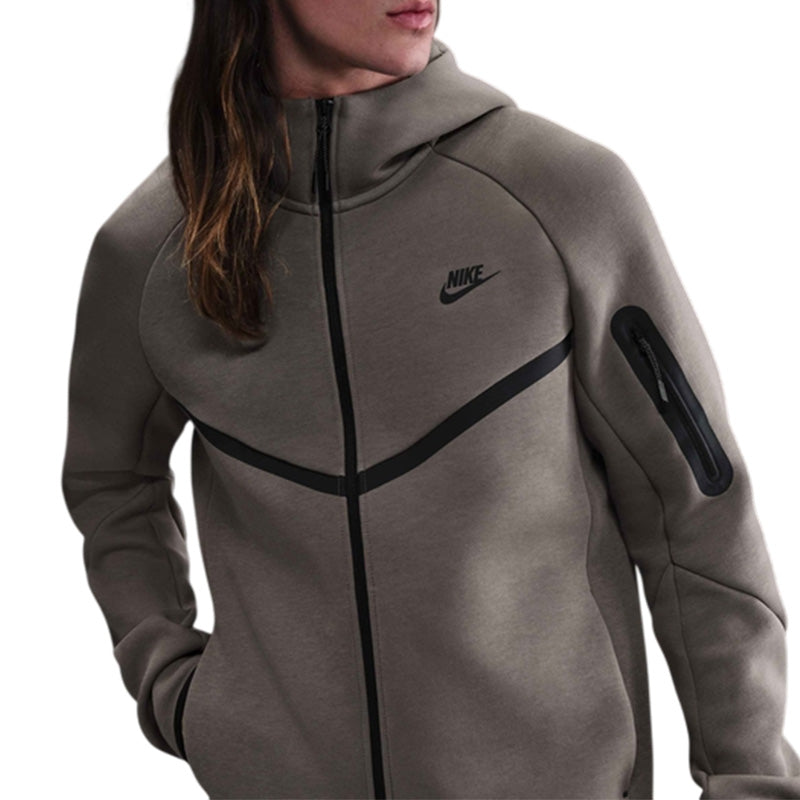Veste De Survêtement Nike Tech Fleece Full Zip Hoodies - Gris Foncé