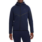 Vestes De Survêtement Nike Tech Fleece Full Zip Hoodie - Bleu Marine, Noir