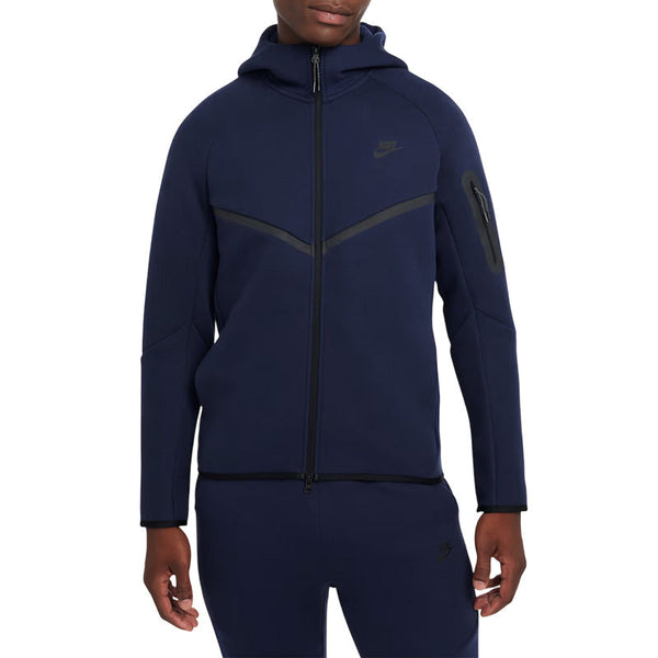 Vestes De Survêtement Nike Tech Fleece Full Zip Hoodie - Bleu Marine, Noir