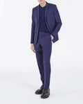 Veste De Costume En Laine - Marine - Homme
