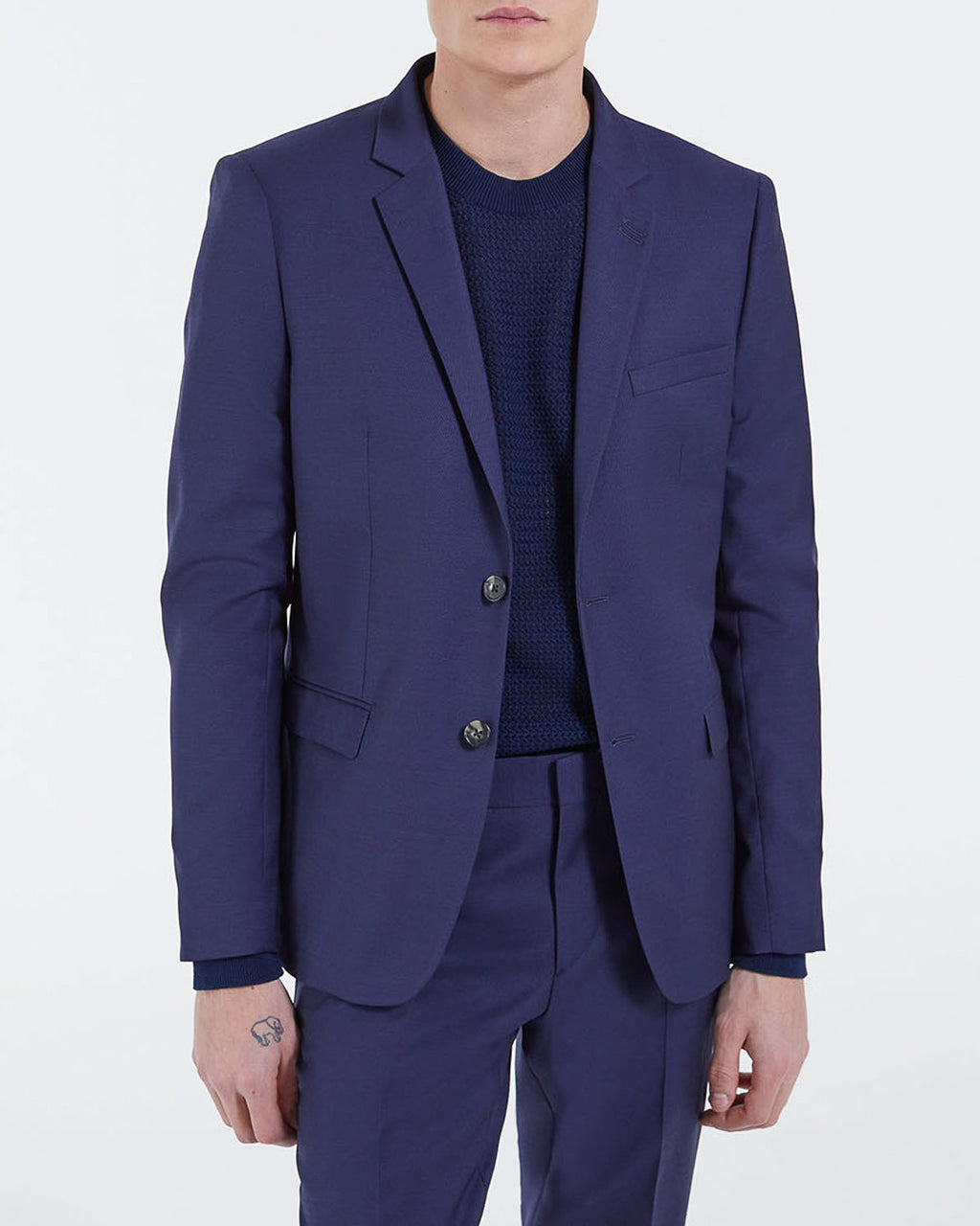 The Kooples - Veste De Costume En Laine - Marine - Homme