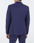 Veste De Costume En Laine - Marine - Homme