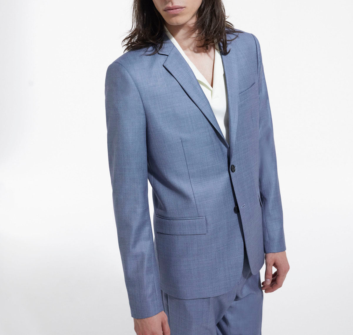 The Kooples - Veste Habillée Bleu Ciel Trois Poches - Homme