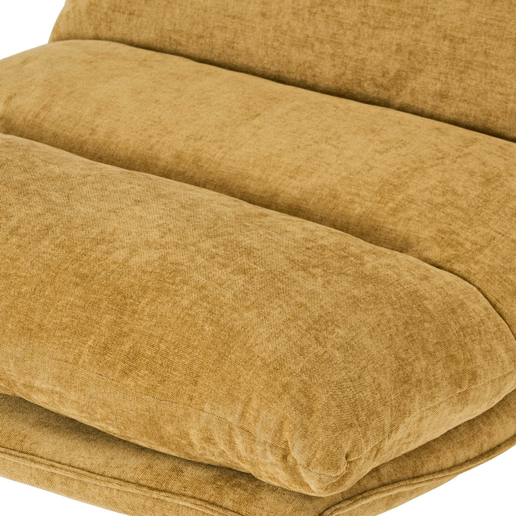 Hygea - Fauteuil Rotatif 1 Place - Tissu Jaune Moutarde
