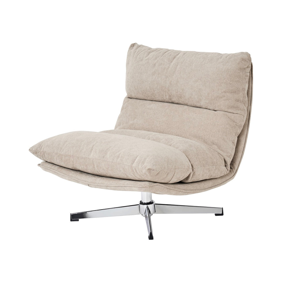 Hygea - Fauteuil Rotatif 1 Place - Tissu Taupe