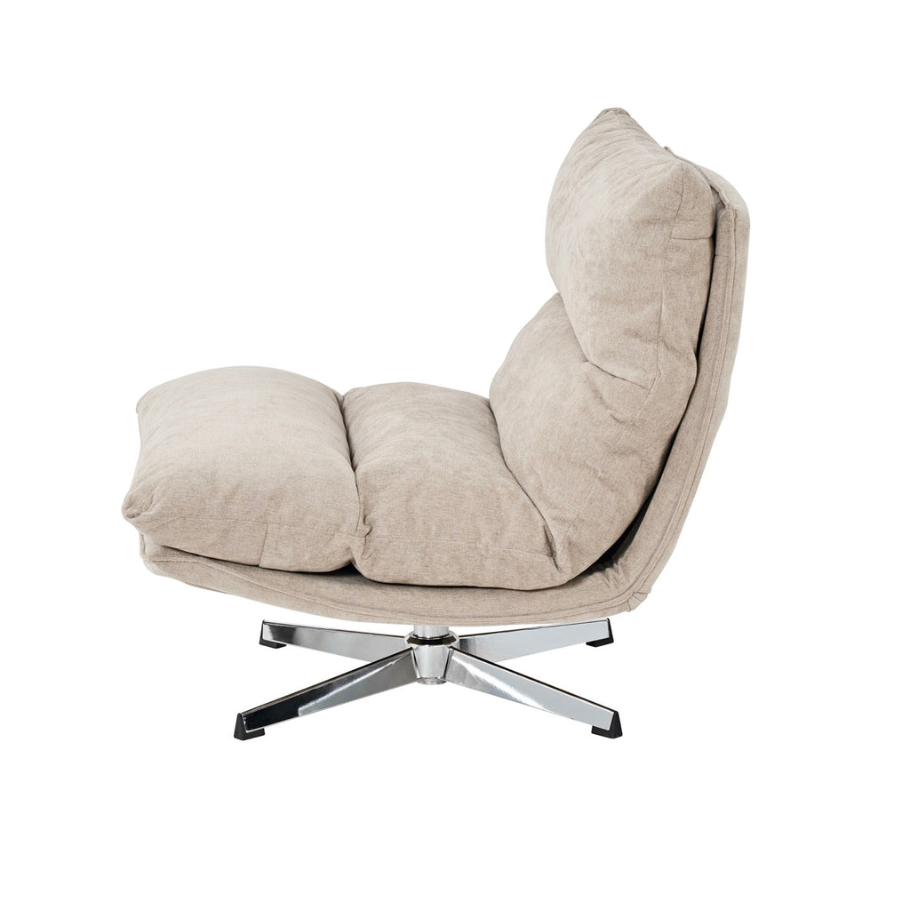 Hygea - Fauteuil Rotatif 1 Place - Tissu Taupe