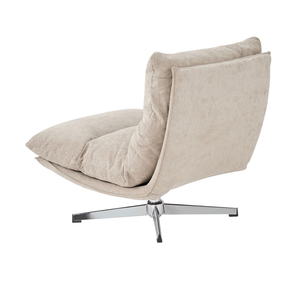 Hygea - Fauteuil Rotatif 1 Place - Tissu Taupe