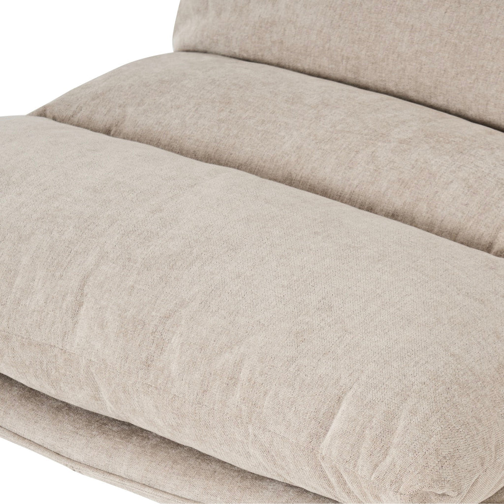 Hygea - Fauteuil Rotatif 1 Place - Tissu Taupe