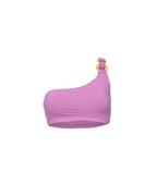 Haut Asymetrique Anneau Rose Charlotte