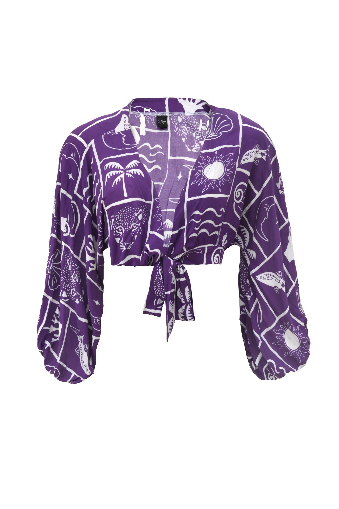 Chemise Beleza Pura Motif Elements Violet