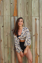Chemise Beleza Pura Motif Elements Violet