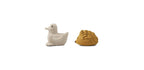 Jouet De Bain En Forme D'Animal - Pack De 2 Henrik - Golden Caramel / Sandy Mix