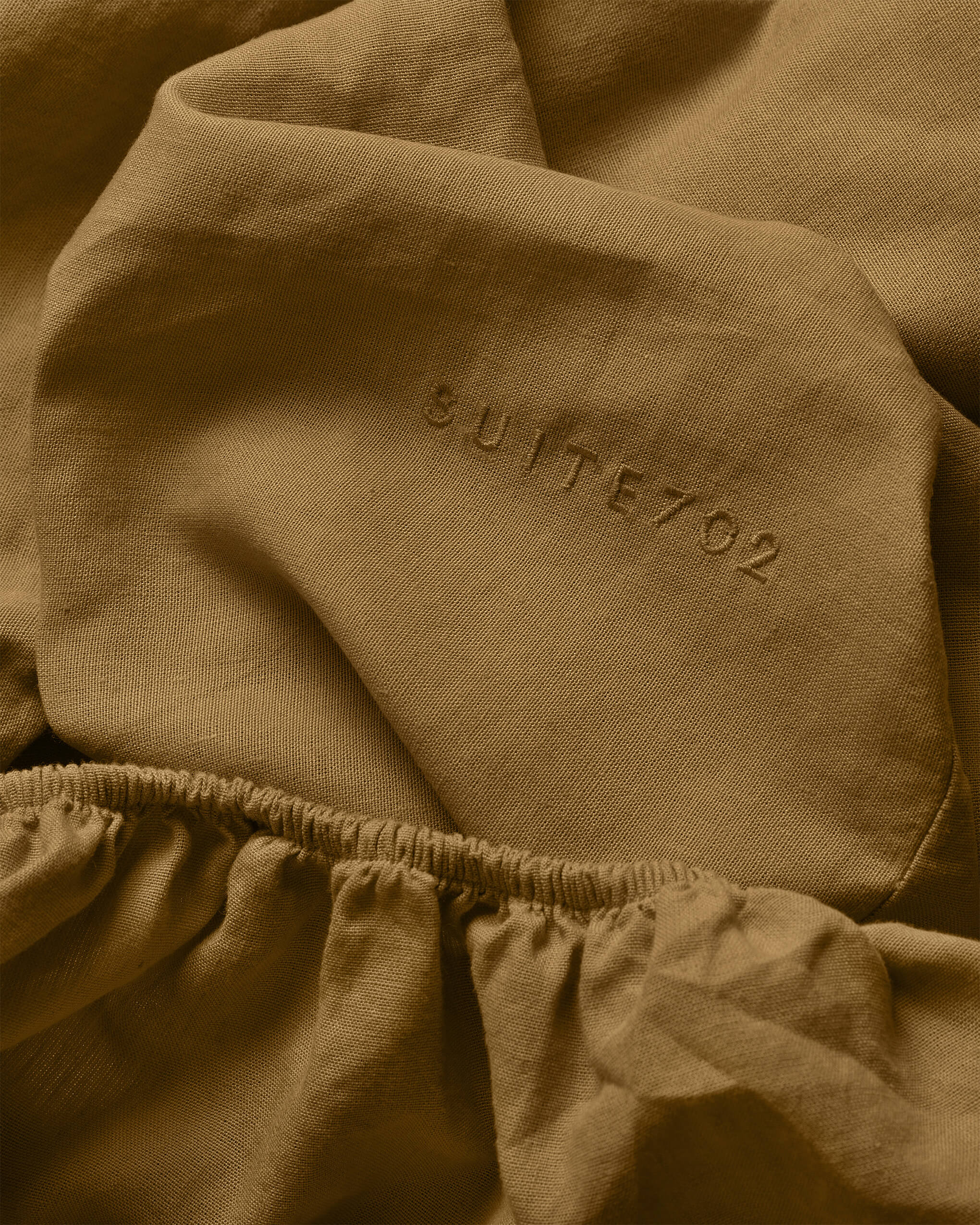 Hoeslaken Linnen Khaki Gold - SUITE702