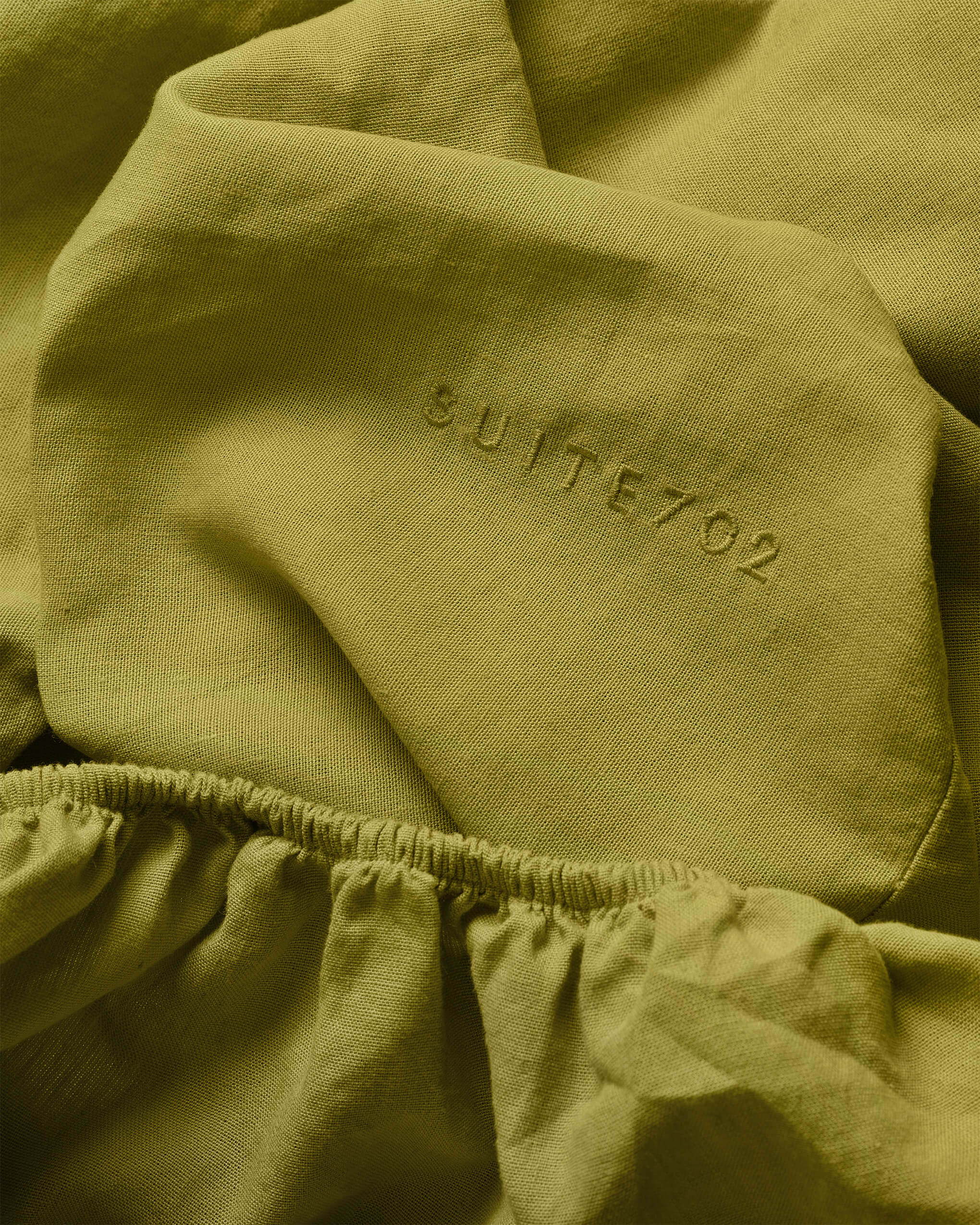 Hoeslaken Linnen Pear Green - SUITE702