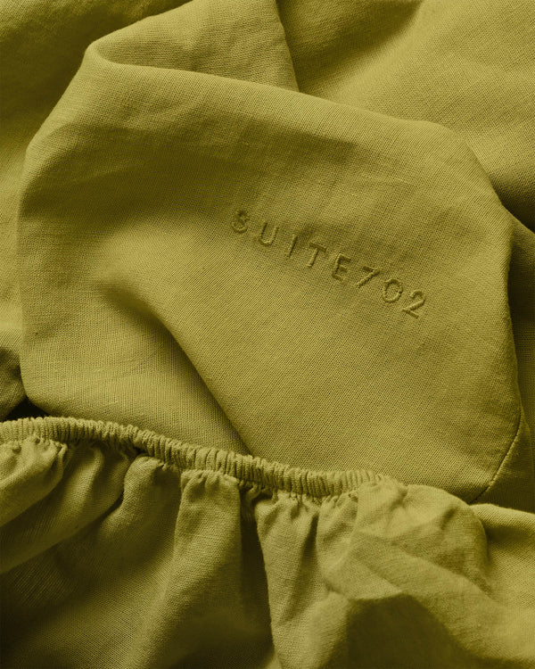 Hoeslaken Linnen Pear Green - SUITE702