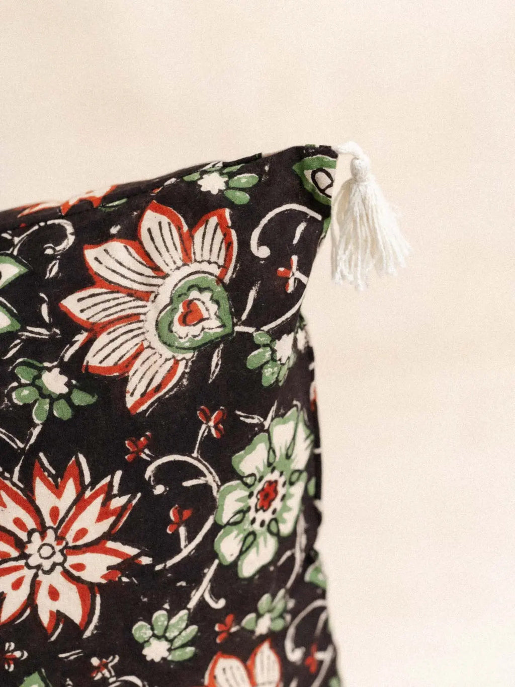 Housse de Coussin - Green flower - 30x50cm - kirane