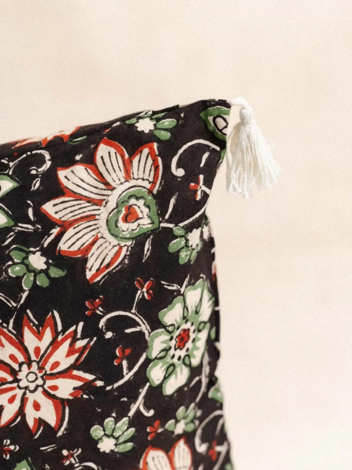 Housse de Coussin - Green flower - 30x50cm - kirane