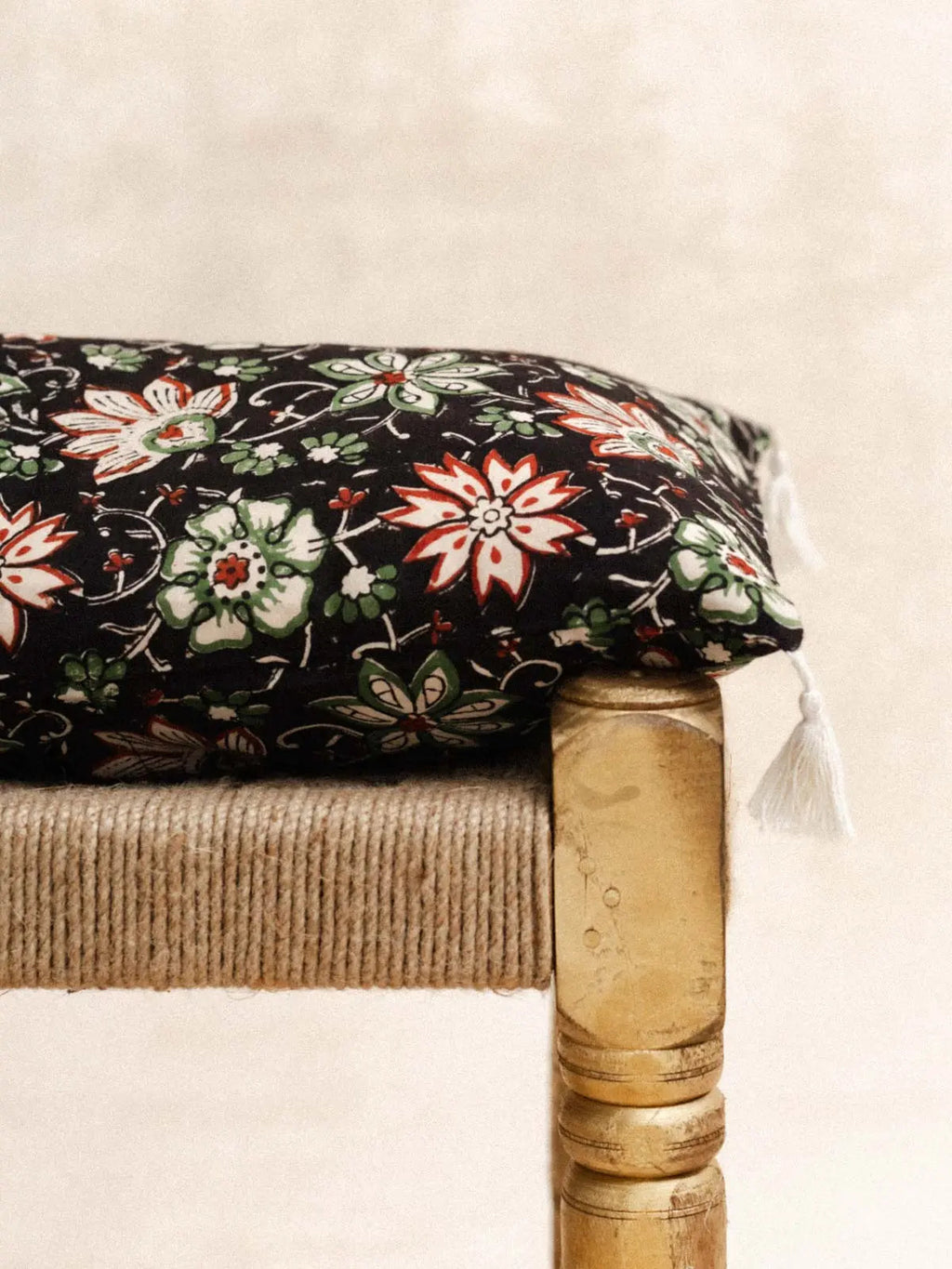 Housse de Coussin - Green flower - 30x50cm - kirane