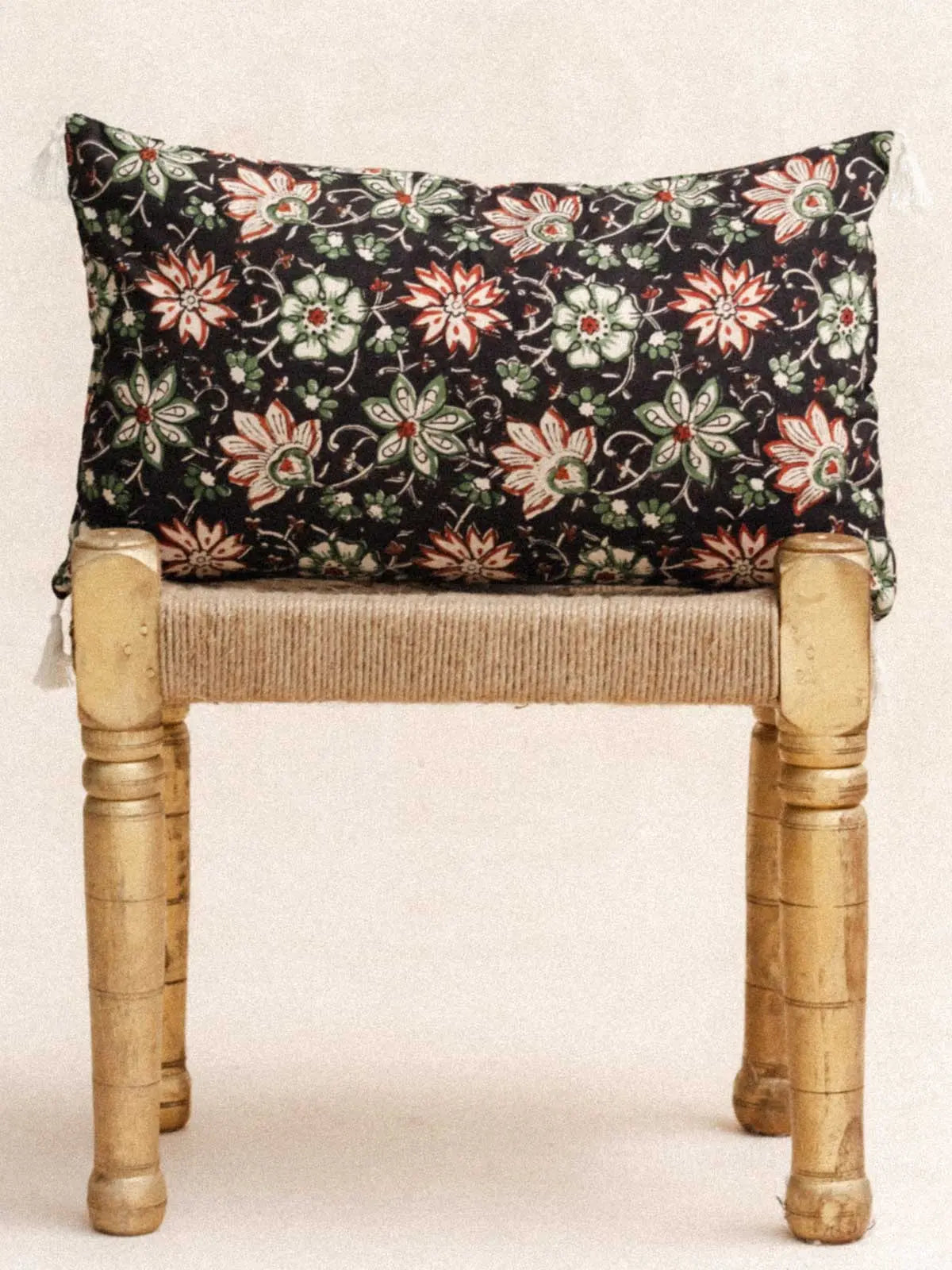 Housse de Coussin - Green flower - 30x50cm - kirane