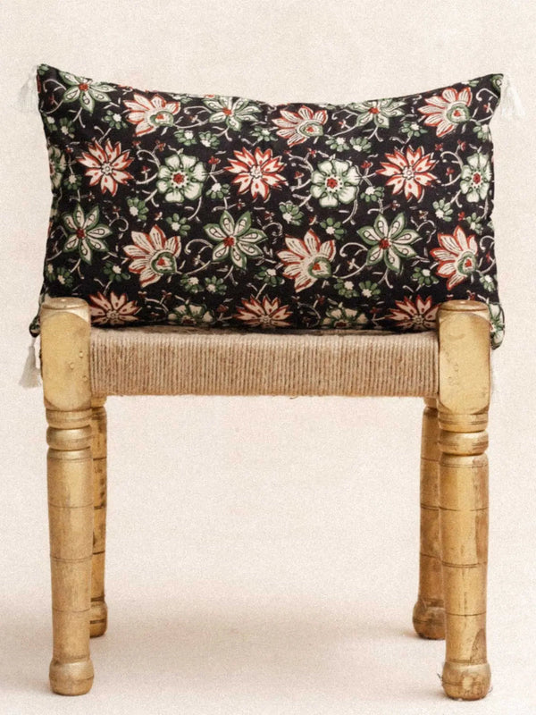 Housse de Coussin - Green flower - 30x50cm - kirane