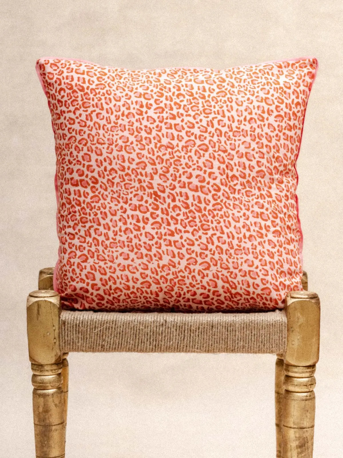 Housse de Coussin - Leopard marron KIRANE