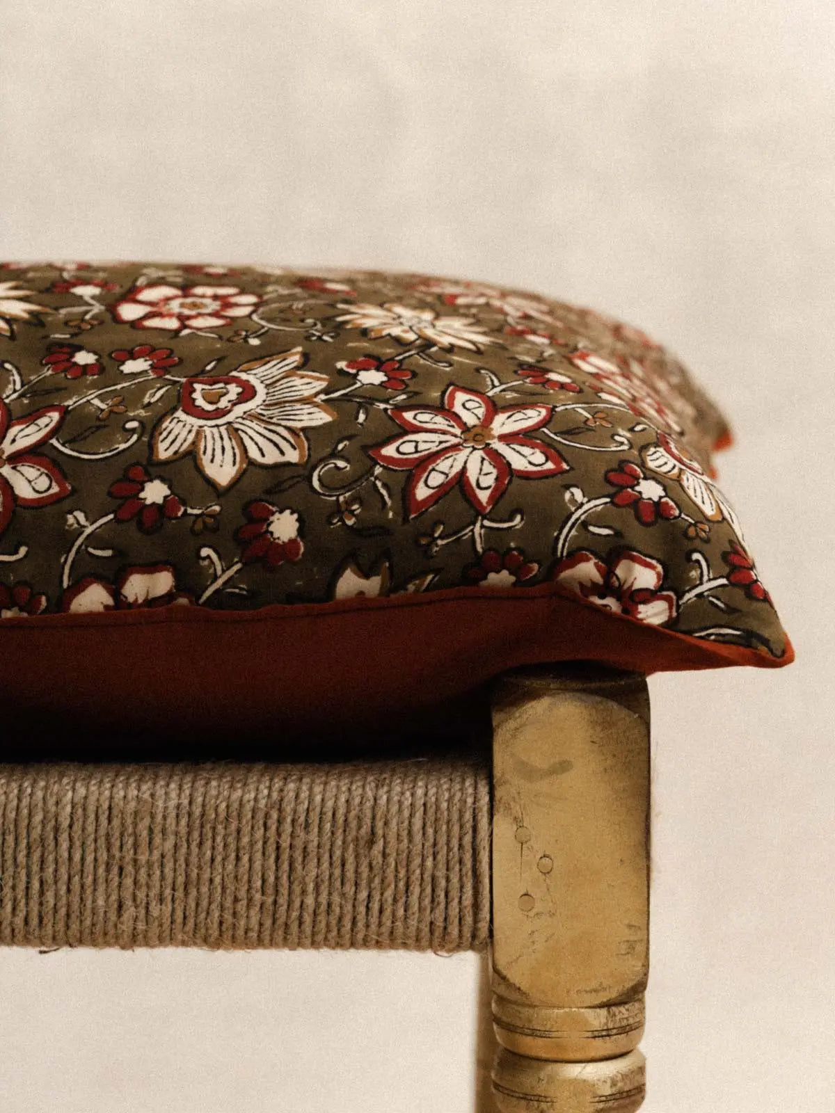 Housse de Coussin - Nimbu Kaki - 40x60cm - kirane