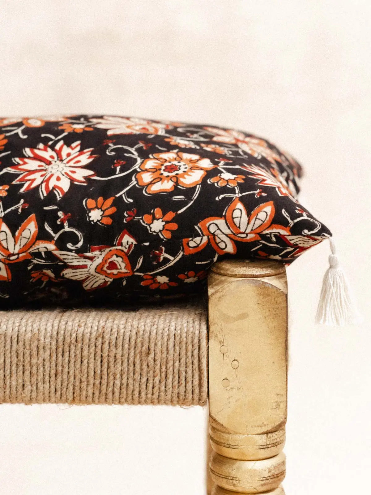 Housse de Coussin - Orange flower - 30x50cm - kirane