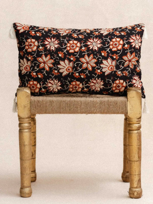 Housse de Coussin - Orange flower - 30x50cm - kirane