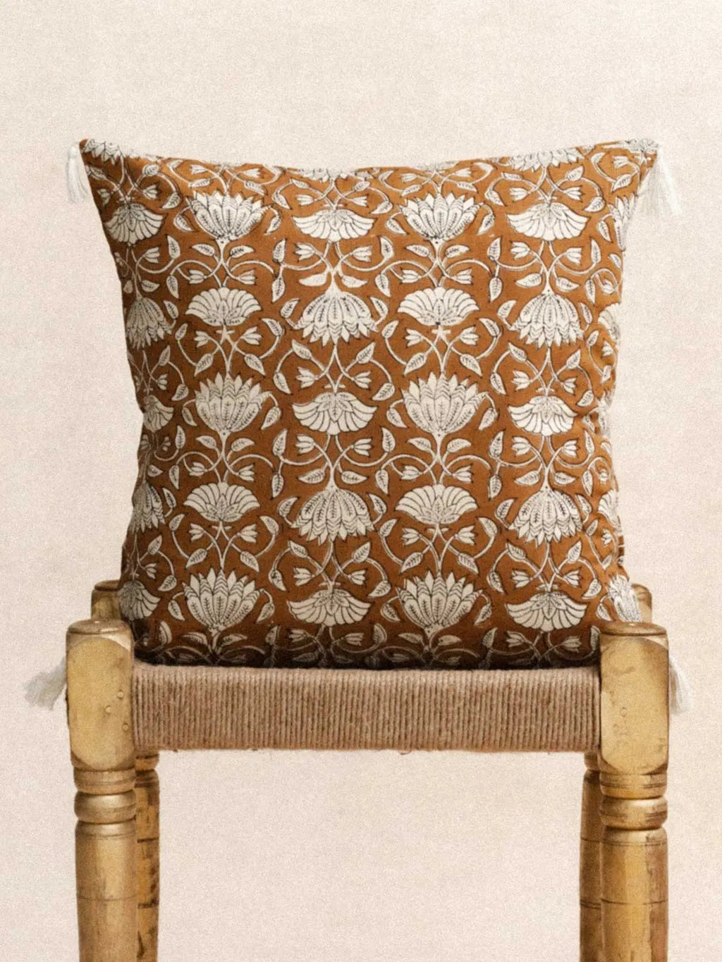 Housse de coussin - Lotus Chataigne - 45x45cm - kirane