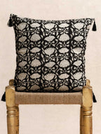 Housse De Coussin - Lotus Noir - 45X45Cm