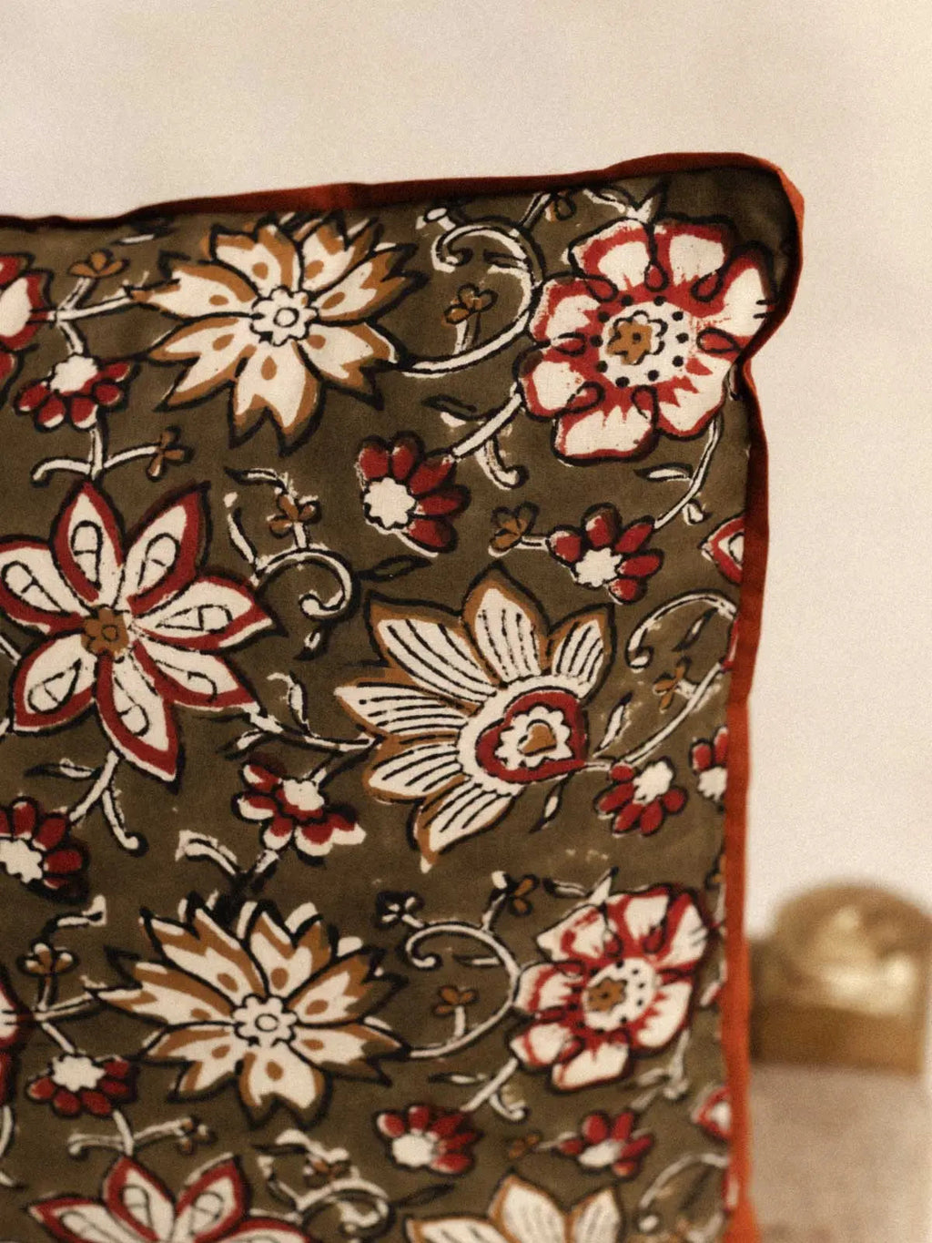 Housse de coussin - Nimbu Kaki - 45x45cm - kirane