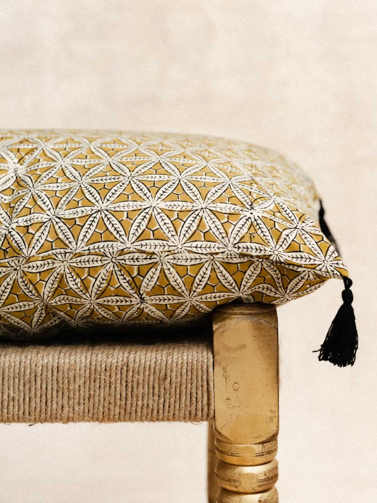 Housse de coussin - Yellow star - 40x60cm - kirane