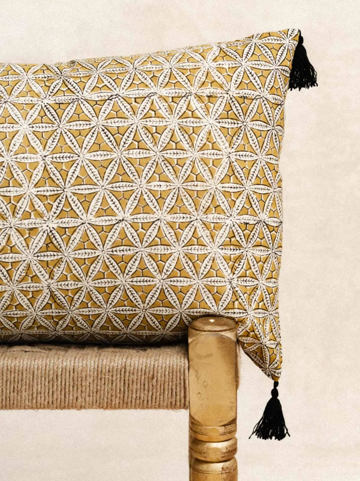 Housse de coussin - Yellow star - 40x60cm - kirane