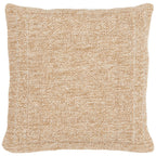 Housse De Coussin Aspect Jute 8729 - Motif Jute - Beige - Intérieur / Extérieur