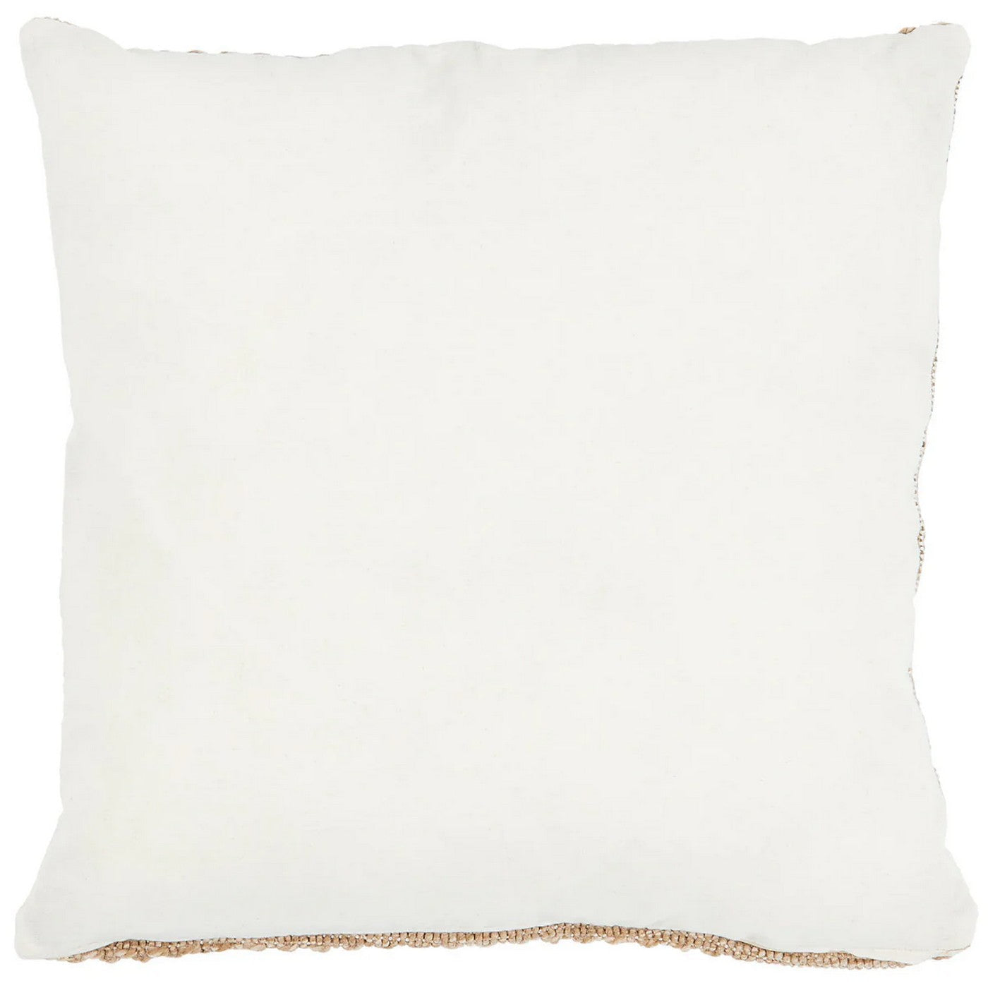 Housse De Coussin Aspect Jute 8753 - Motif Jute - Beige - Intérieur / Extérieur