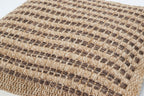 Housse de coussin effet jute naturel marron Nazar rugs