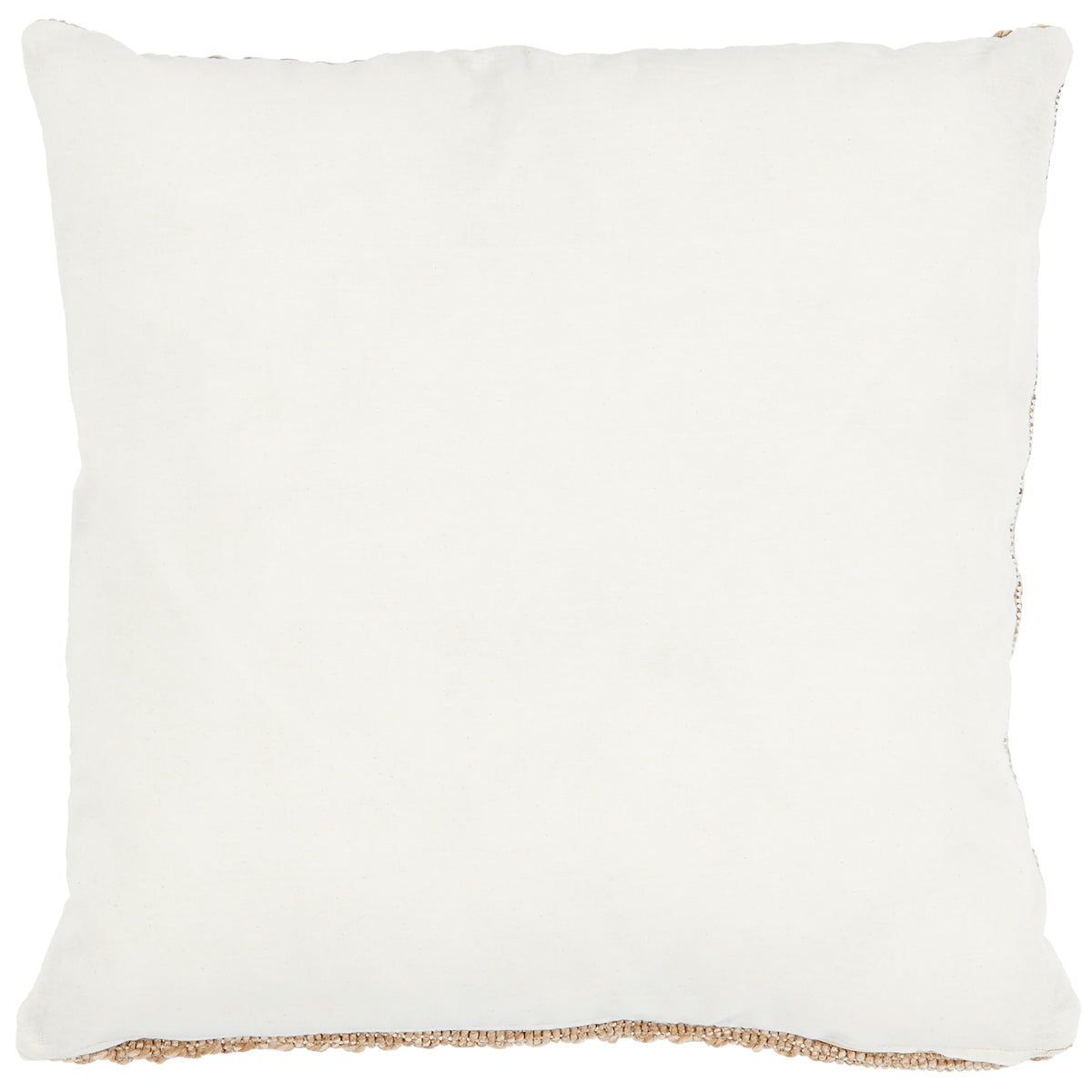 Housse de coussin rectangle noir effet jute naturel Nazar rugs
