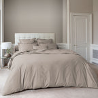 Percale Unie - Housse De Couette - Gris Taupe