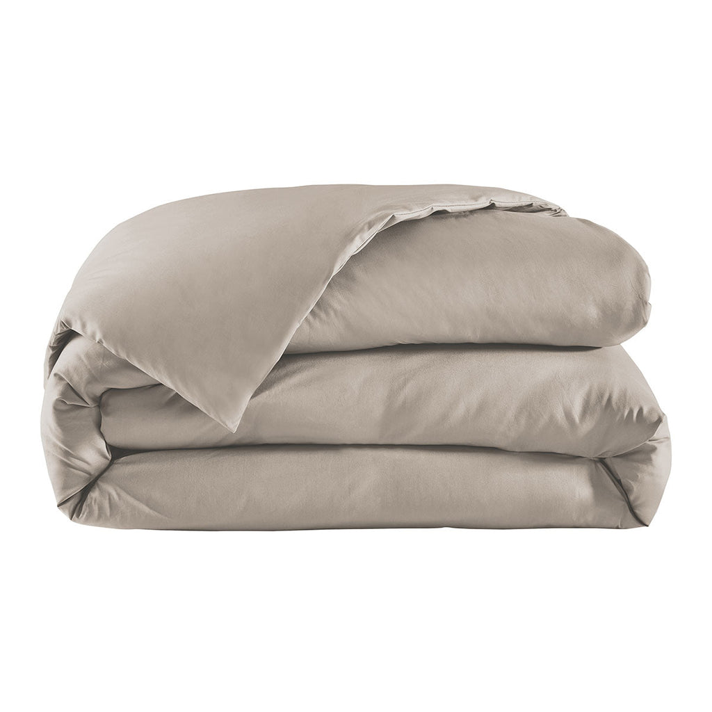 Percale Unie - Housse De Couette - Gris Taupe