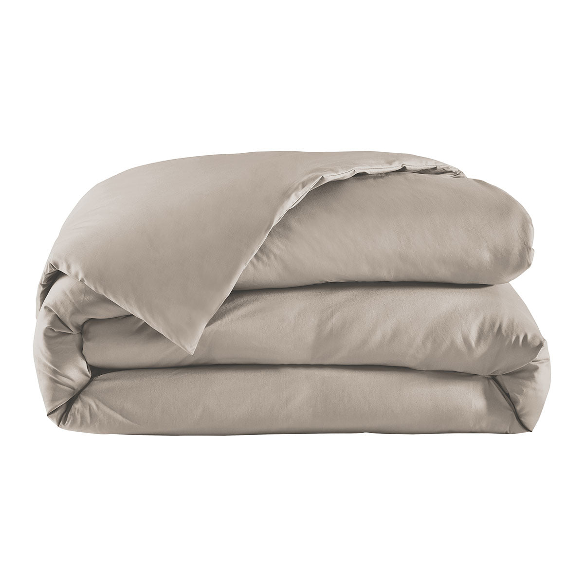 Percale Unie - Housse De Couette - Gris Taupe