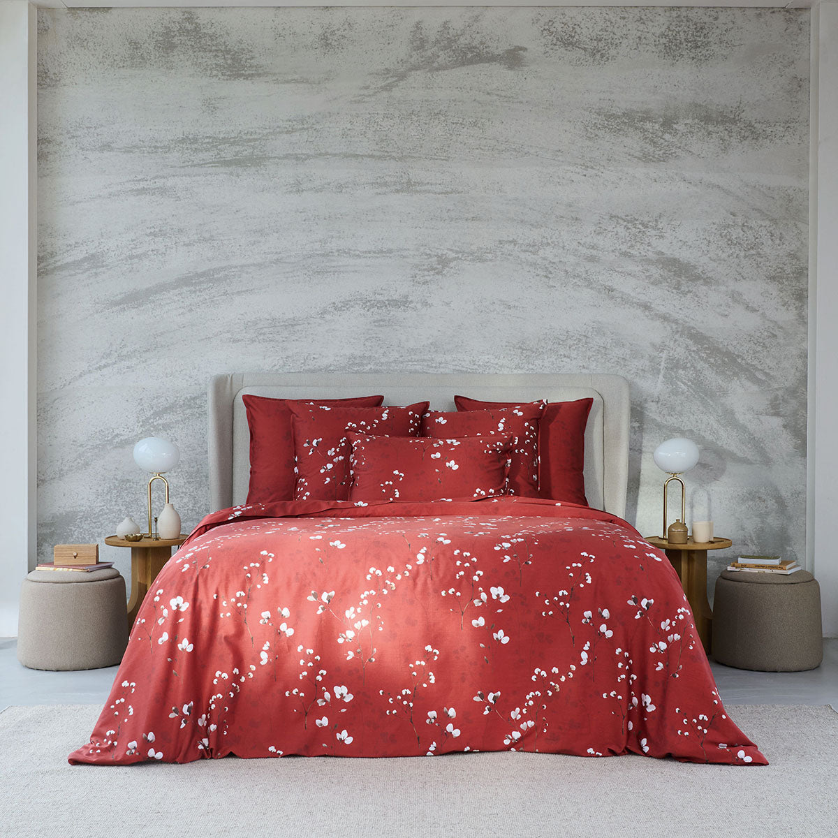 Minimaliste - Housse De Couette - Terracotta