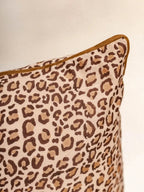Housse de Coussin - Leopard marron KIRANE