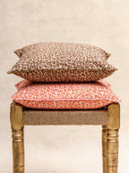 Housse de Coussin - Leopard marron KIRANE