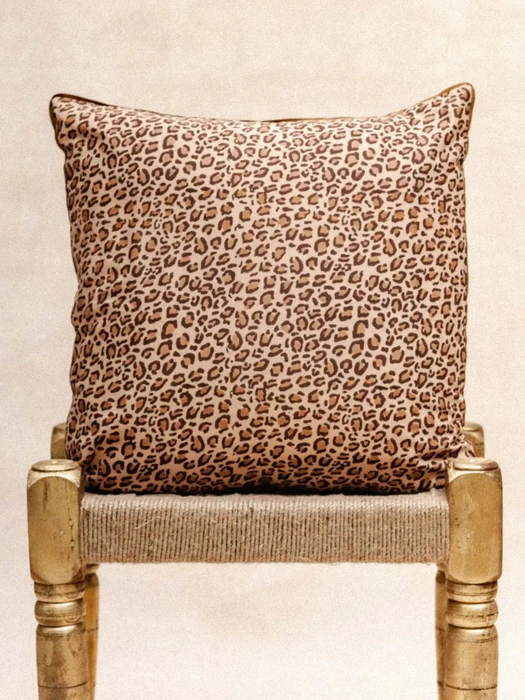 Housse de Coussin - Leopard marron KIRANE