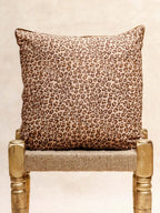 Housse de Coussin - Leopard marron KIRANE