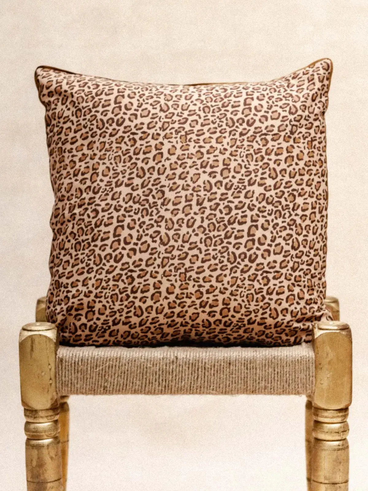 Housse de Coussin - Leopard marron KIRANE