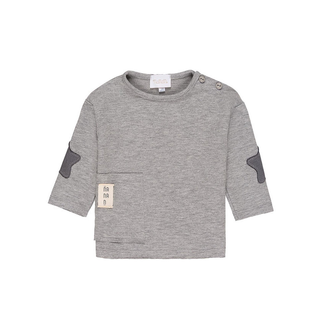 Pull Gris À Poches